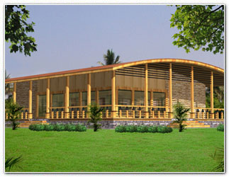 Architectural design wooden home