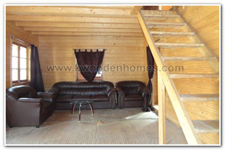 Wooden duplex cottage