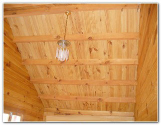 Wood roof interior